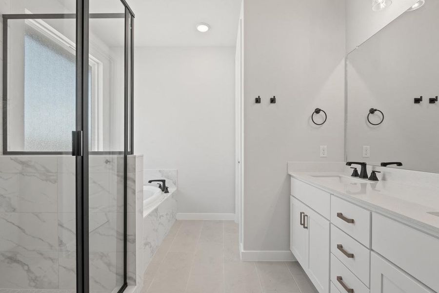 Furnished interior view inside a new home in Terrace Collection at Heritage, Dripping Springs (Image 6). Furnished interior view inside a new home in Terrace Collection at Heritage, Dripping Springs (Image 6).