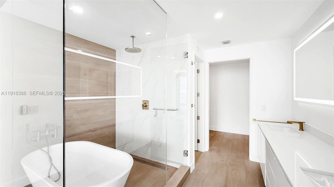 Furnished interior view inside a new home in Aria Reserve, Miami (Image 9).