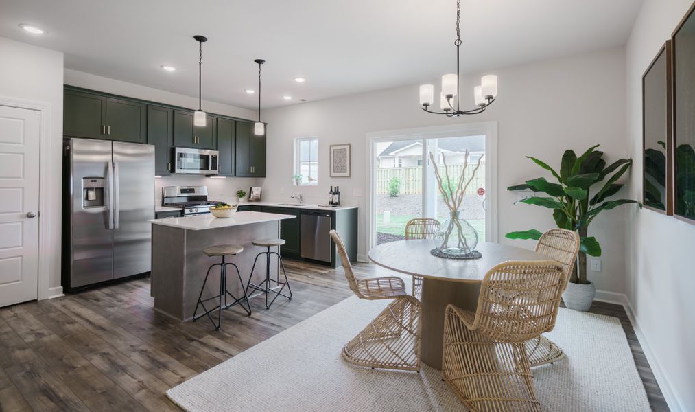 Representative furnished interior of a home built from the The Carson by Cothran Homes in Reidville Town Center, Reidville (Image 6).