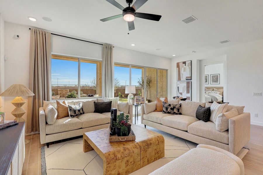 Representative furnished interior of a home built from the Azure by Mattamy Homes in White Tank Vistas, Waddell (Image 24).