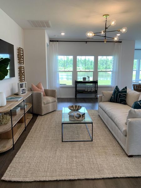 Furnished interior view inside a new home in Sweetgrass at Summers Corner, Summerville (Image 2).