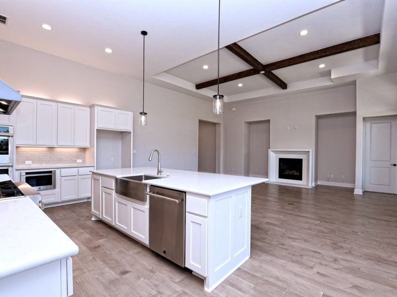 Representative furnished interior of a home built from the Emerald II by Giddens Homes in Riverstone, Georgetown (Image 8).