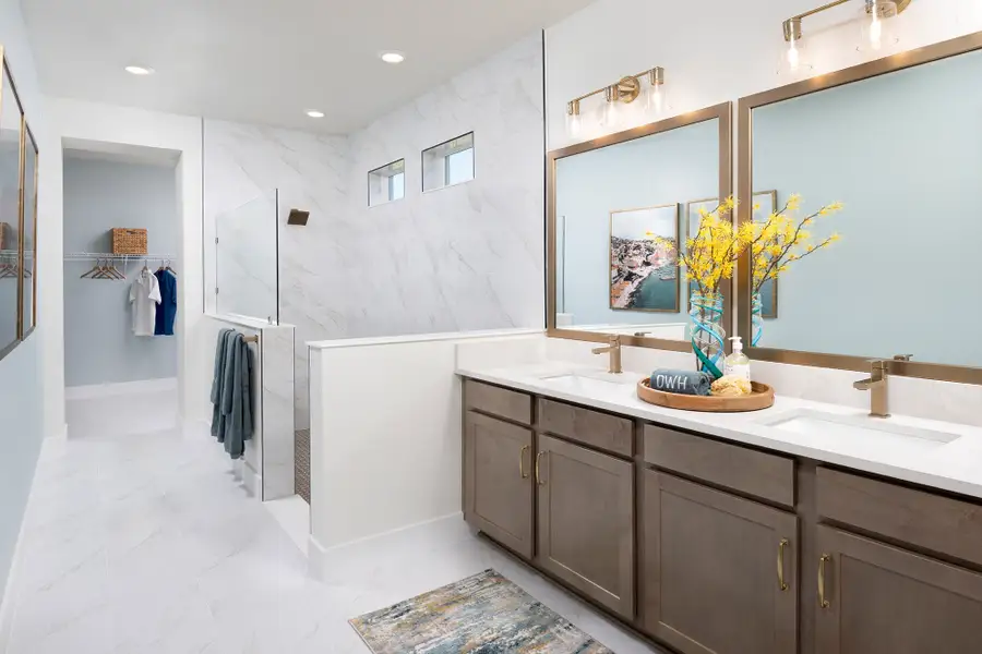 Representative furnished interior of a home built from the The Gilbert by David Weekley Homes in Coasterra, Palmetto (Image 5).