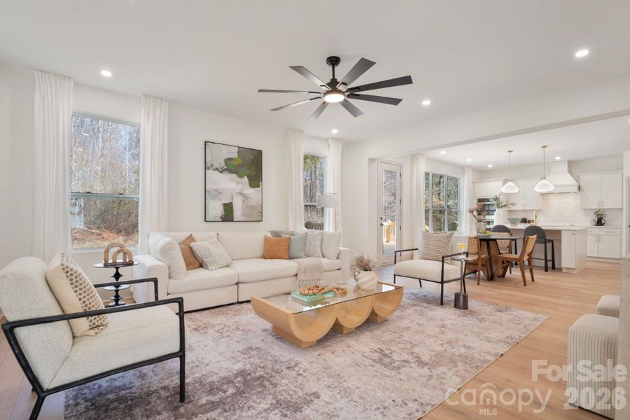 Furnished interior view inside a new home in , Mint Hill (Image 35). Furnished interior view inside a new home in , Mint Hill (Image 35).