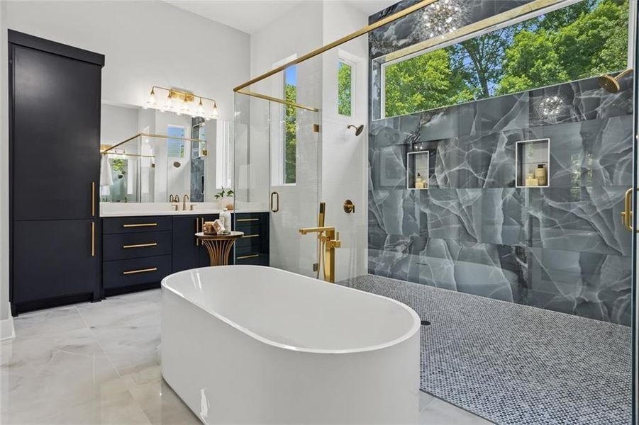 Furnished interior view inside a new home in , Marietta (Image 37).