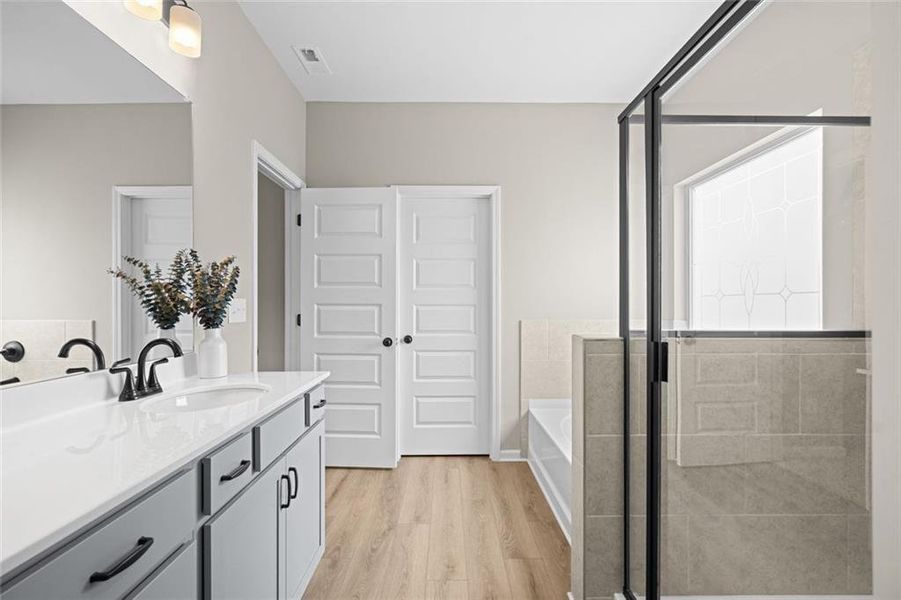 Furnished interior view inside a new home in Sanders Park, Austell (Image 37).