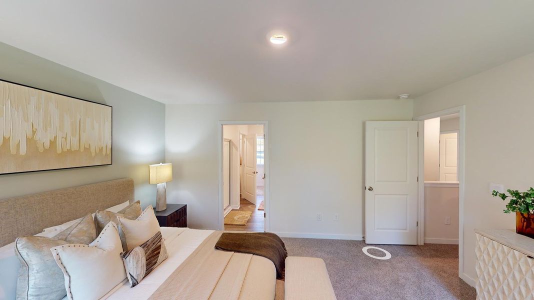 Furnished interior view inside a new home in Cardinal Creek, Charlotte (Image 16).