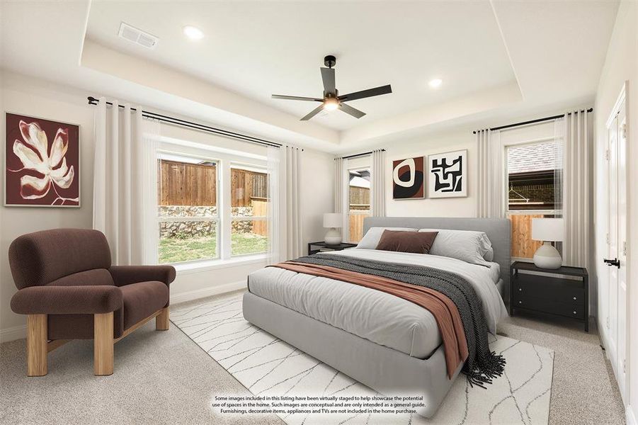 Furnished interior view inside a new home in Mockingbird Hills 60-65, Joshua (Image 17).