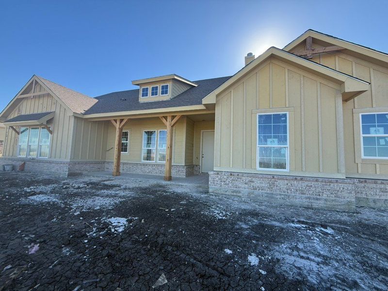 In-progress construction of a new home in Clear Sky Addition, Valley View, TX (Image 3).