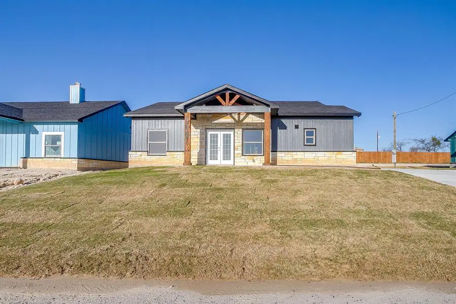 Exterior details and patio area of a home in , Azle (Image 3).