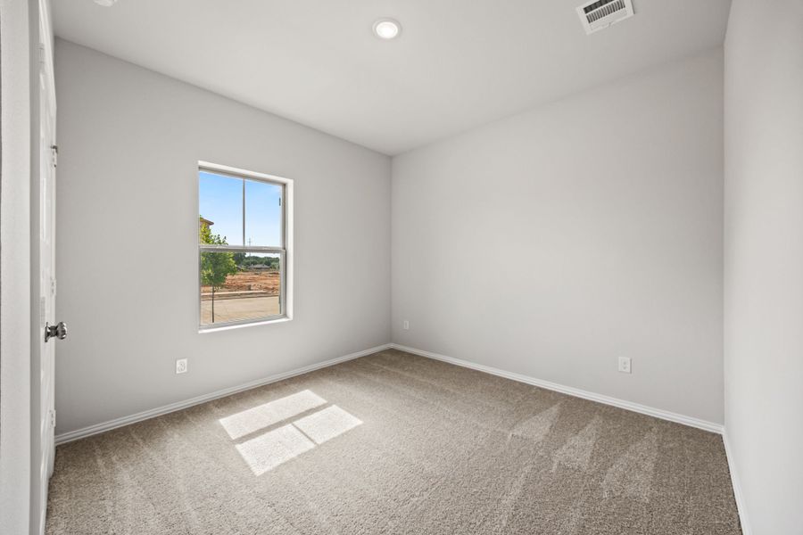 Representative unfurnished interior of a home built from the Trenton by Cambridge Homes in Ribbonwood, Aubrey (Image 11). Representative unfurnished interior of a home built from the Trenton by Cambridge Homes in Ribbonwood, Aubrey (Image 11).