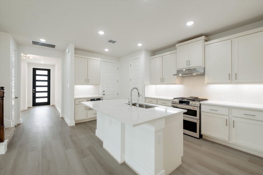 Furnished interior view inside a new home in Crown Ridge Manor, San Antonio (Image 5). Furnished interior view inside a new home in Crown Ridge Manor, San Antonio (Image 5).