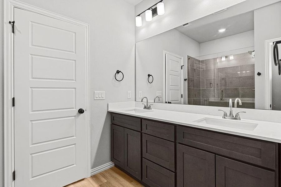 Furnished interior view inside a new home in Trails of Fossil Creek, Fort Worth (Image 7).