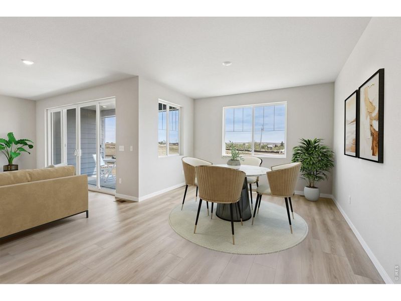 Furnished interior view inside a new home in Farmstead, Berthoud (Image 12).