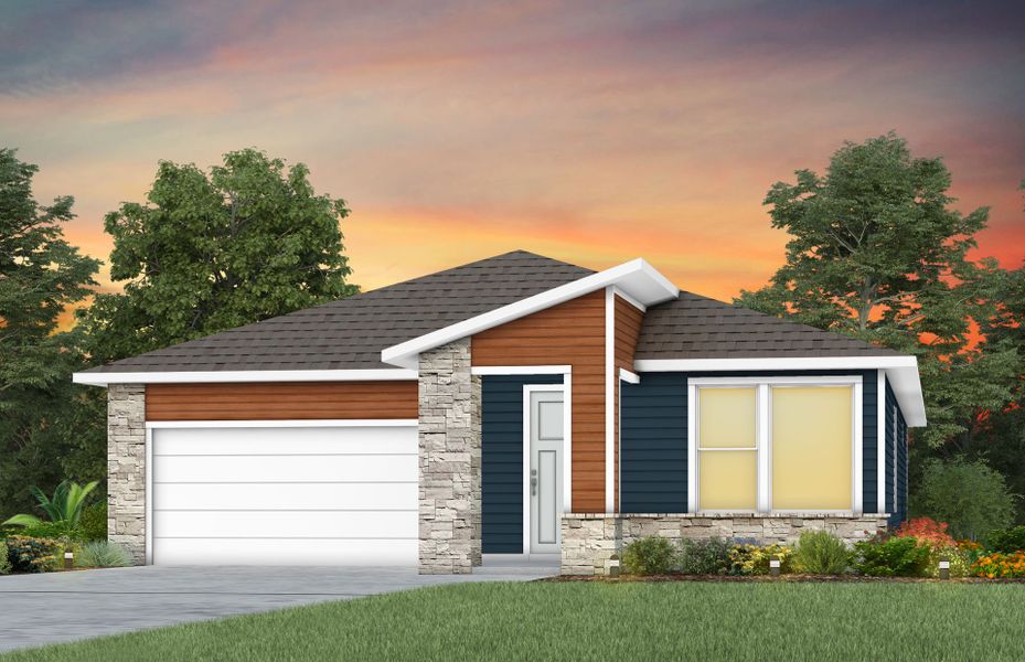 Front exterior of a new home in Del Webb Barton Village, Lebanon, TN, highlighting curb appeal (Image 1). Front exterior of a new home in Del Webb Barton Village, Lebanon, TN, highlighting curb appeal (Image 1).