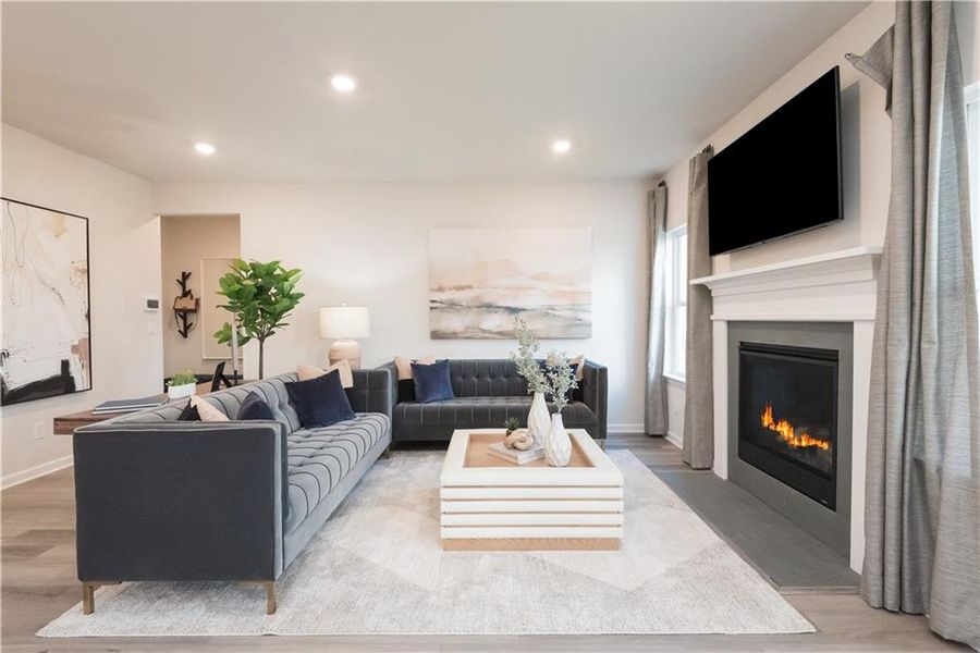Furnished interior view inside a new home in , Braselton (Image 8).