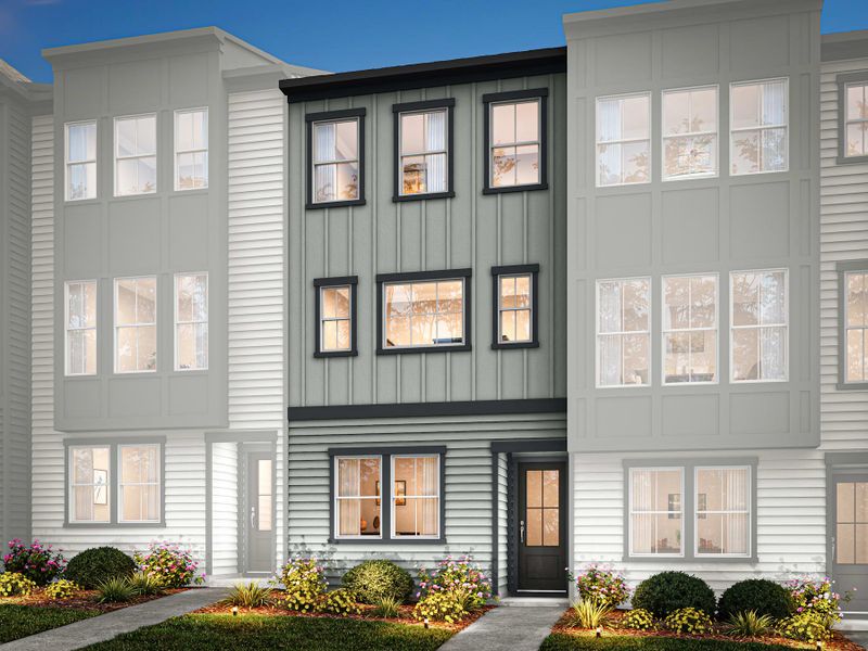 Representative exterior photo of a completed home built from the Bellamy by Tri Pointe Homes in Bellflower, Charlotte, NC (Image 23).