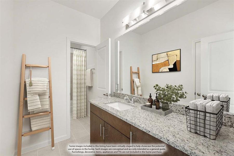 Furnished interior view inside a new home in ArrowBrooke Elements, Aubrey (Image 4).