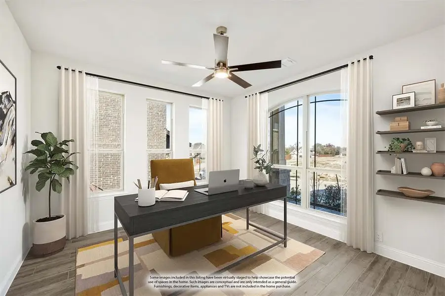Furnished interior view inside a new home in Homestead at Daniel Farms, DeSoto (Image 6).