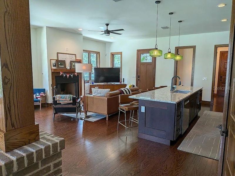 Front entry looking into the Great Room and Kitchen