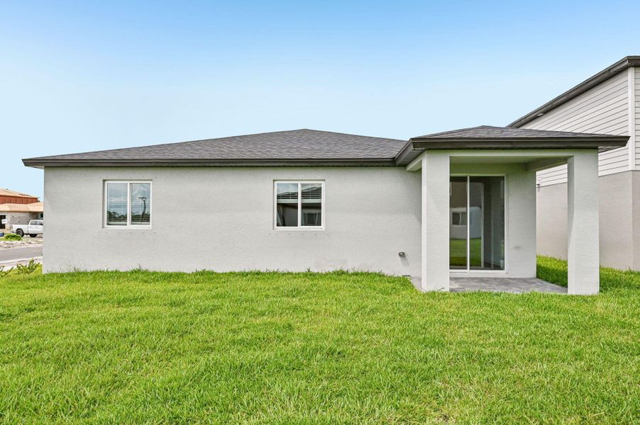 Exterior details and patio area of a home in Meritage Homes at Terra Lago - Classic Series, Indiantown (Image 24). Exterior details and patio area of a home in Meritage Homes at Terra Lago - Classic Series, Indiantown (Image 24).