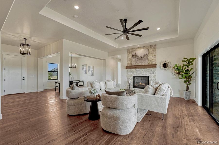 Furnished interior view inside a new home in , Colorado Springs (Image 6).