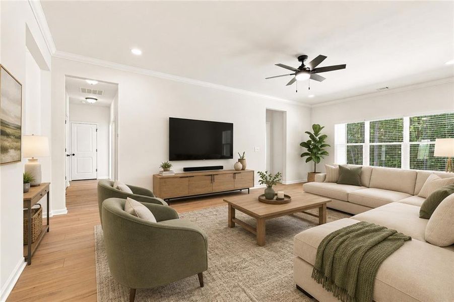 Furnished interior view inside a new home in , Rydal (Image 6).