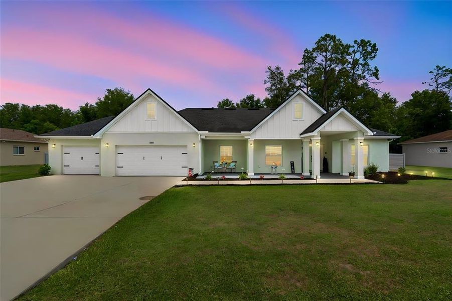 Front exterior of a new home in , Dade City, FL, highlighting curb appeal (Image 2). Front exterior of a new home in , Dade City, FL, highlighting curb appeal (Image 2).
