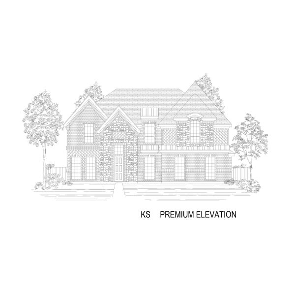 Representative rendering of the exterior for the Coventry 2FS by First Texas Homes (Image 20).