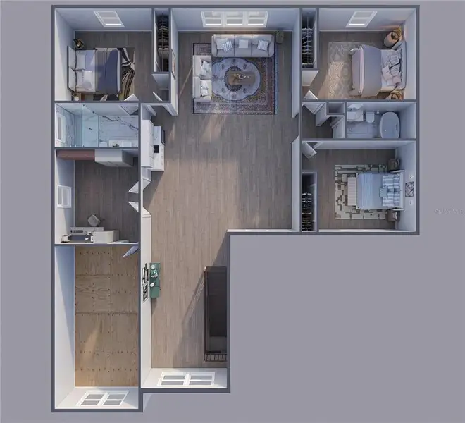 2D floor plan layout of this home in , Tampa, FL (Image 5).