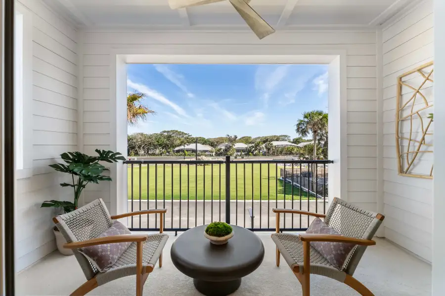 Exterior details and patio area of a home in EvenTide, New Smyrna Beach (Image 4).