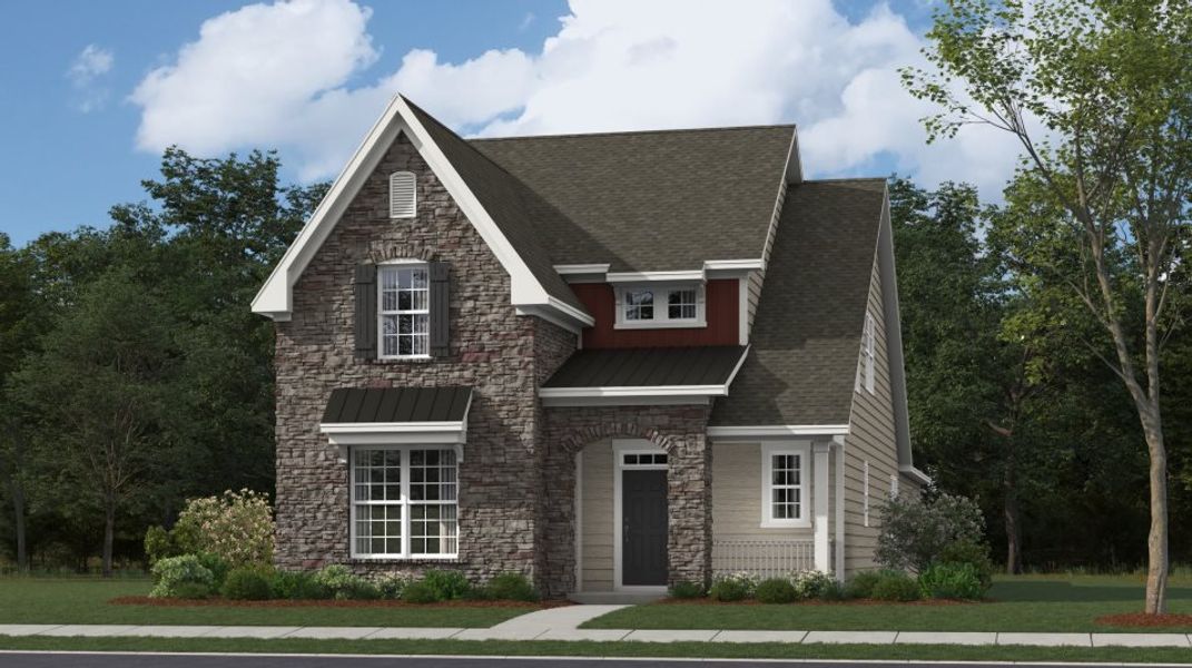 Representative exterior photo of a completed home built from the Beech by Lennar in Elizabeth: Arbor, Fort Mill, SC (Image 22).