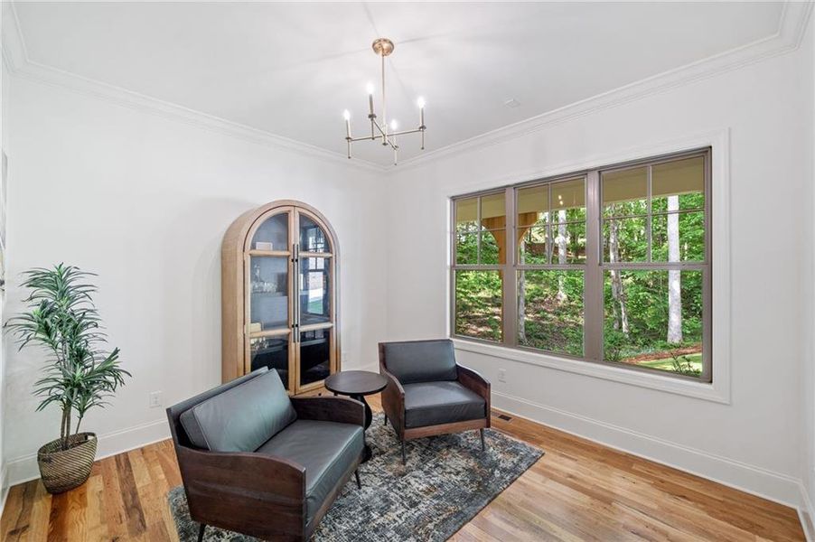 Furnished interior view inside a new home in , Holly Springs (Image 15). Furnished interior view inside a new home in , Holly Springs (Image 15).