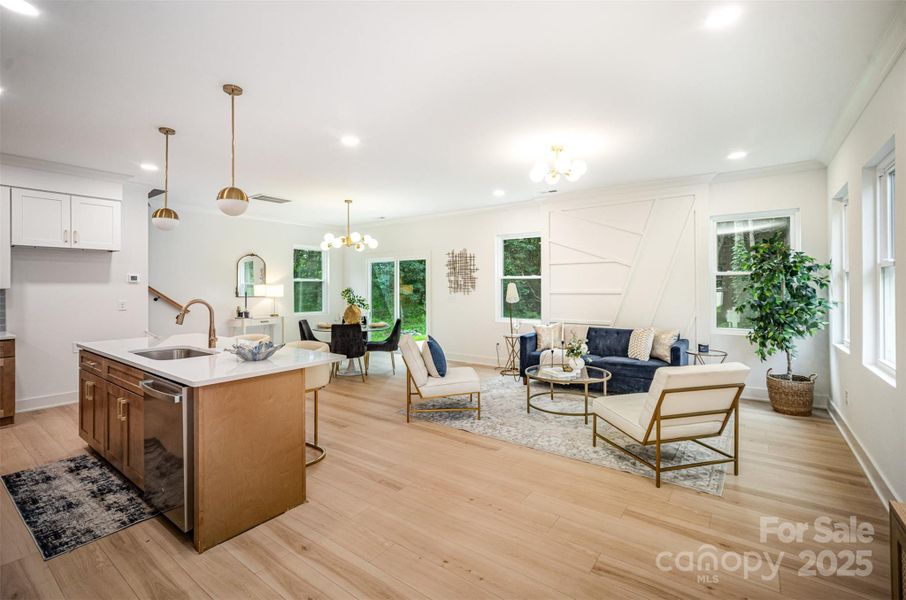 Furnished interior view inside a new home in , Hickory (Image 10).