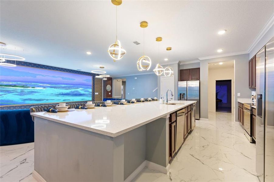 Furnished interior view inside a new home in , Kissimmee (Image 6).