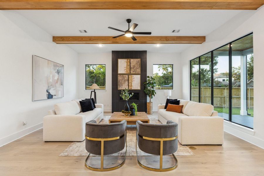 Furnished interior view inside a new home in , Houston (Image 14). Furnished interior view inside a new home in , Houston (Image 14).