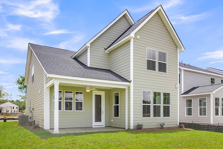 Exterior details and patio area of a home in Pineland Preserve, Summerville (Image 3).