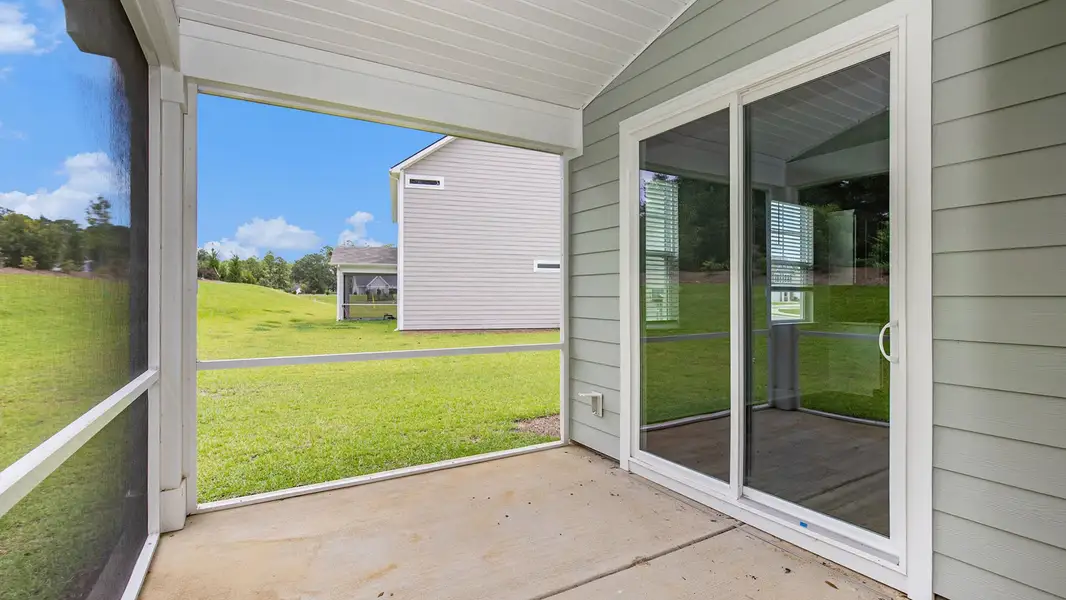 Exterior details and patio area of a home in Auberon Woods, Conway (Image 3).