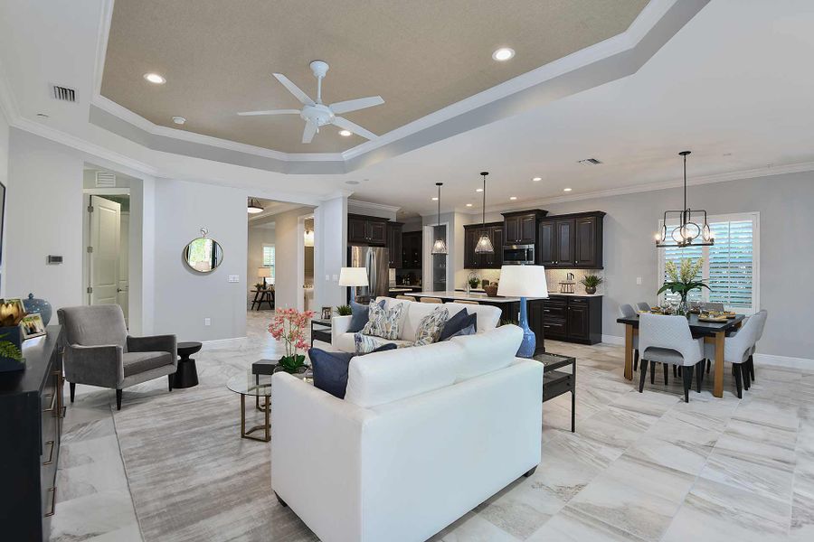 Representative furnished interior of a home built from the White Star by Neal Communities in Verandah, Fort Myers (Image 6).