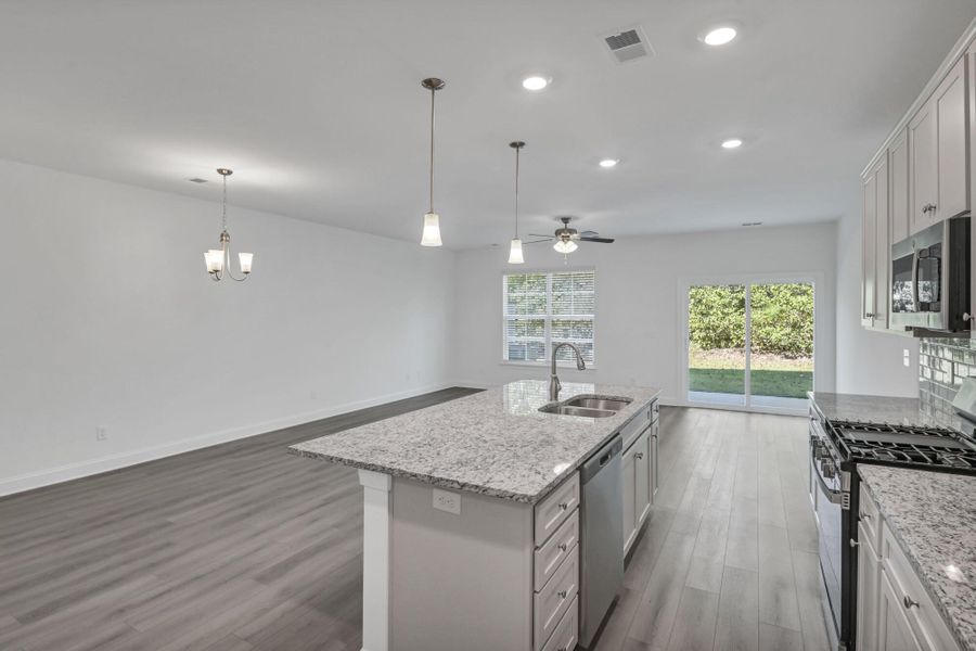 Furnished interior view inside a new home in Kensington Place Townhomes, Lexington (Image 8).