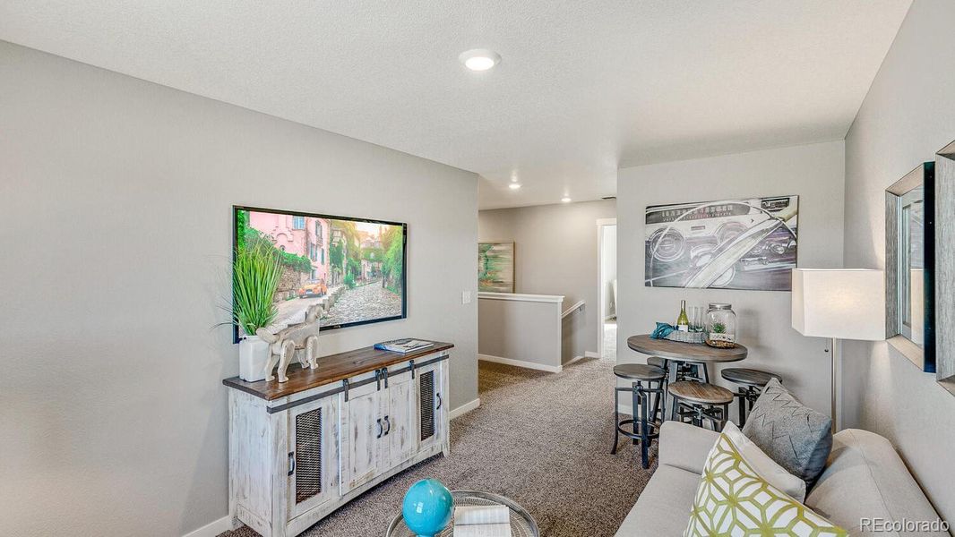 Furnished interior view inside a new home in Westgate, Greeley (Image 19). Furnished interior view inside a new home in Westgate, Greeley (Image 19).