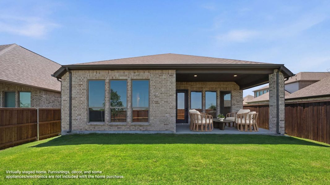 Exterior details and patio area of a home in Devonshire, Forney (Image 3).