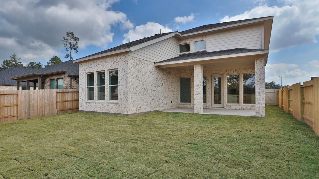 Exterior details and patio area of a home in Audubon, Magnolia (Image 3). Exterior details and patio area of a home in Audubon, Magnolia (Image 3).