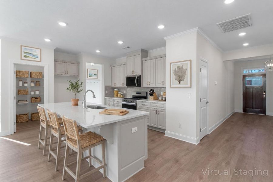Furnished interior view inside a new home in Sinclair at Crawford Creek, Grovetown (Image 12).