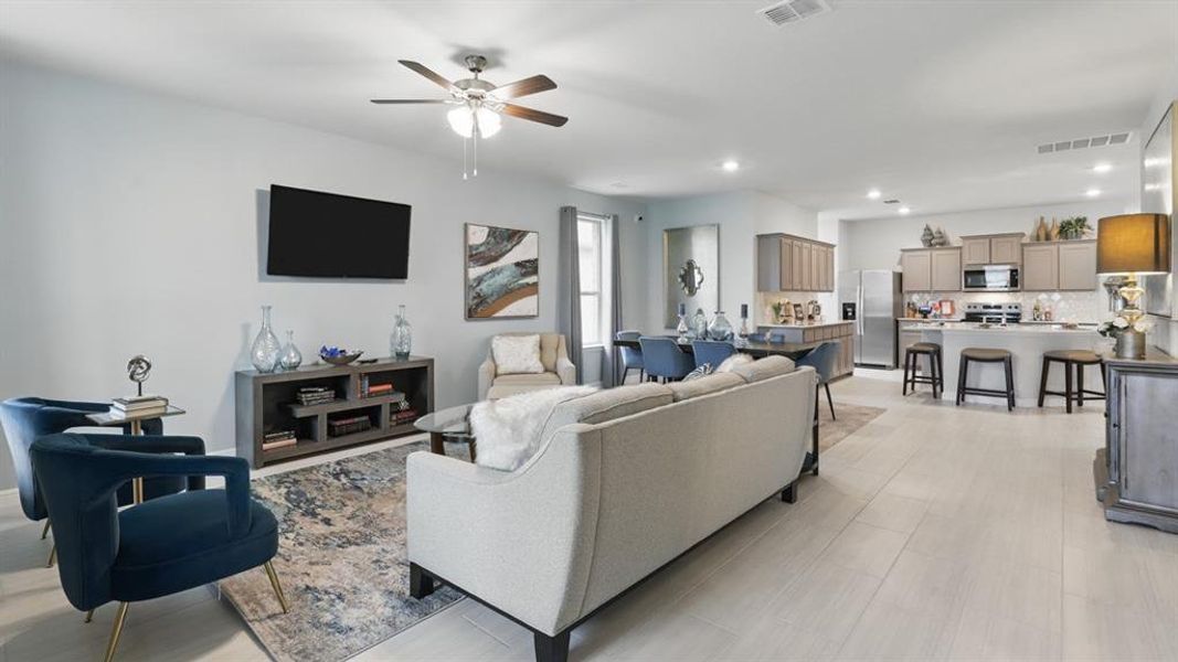 Furnished interior view inside a new home in Terra Trace, Fort Worth (Image 9).