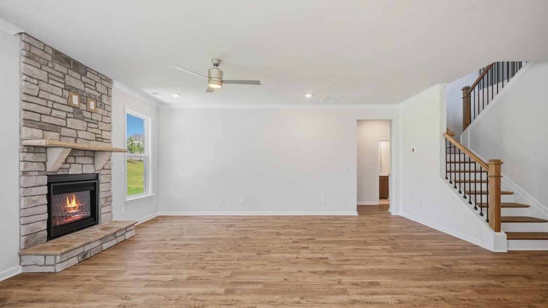 Spacious, unfurnished interior of a new home in The Gates at Pates Creek, Hampton (Image 17).