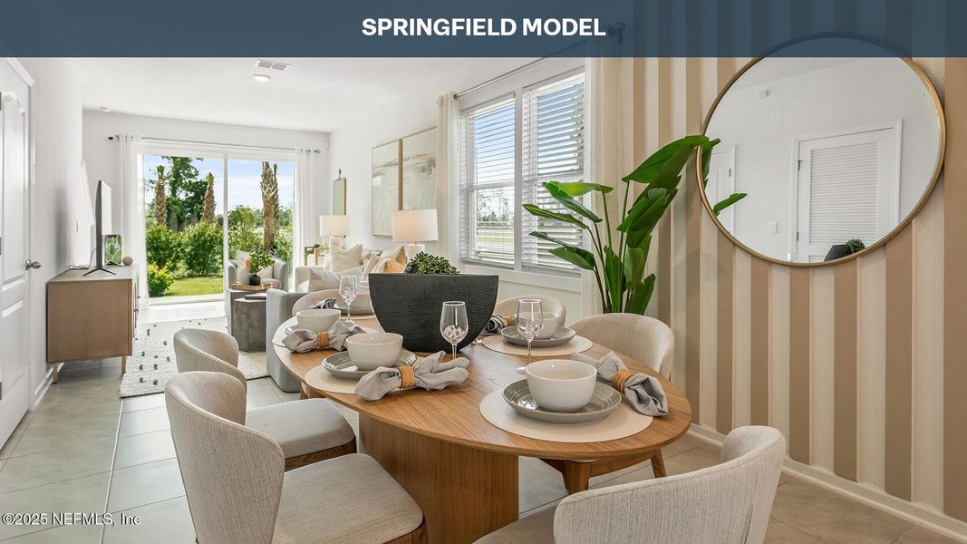 Furnished interior view inside a new home in Stokes Landing, St. Augustine (Image 5).