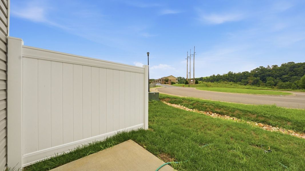 Exterior details and patio area of a home in The Arbor Townhomes, Kingsport (Image 17). Exterior details and patio area of a home in The Arbor Townhomes, Kingsport (Image 17).