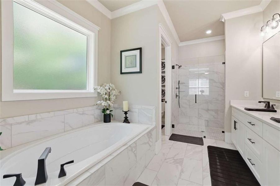 Furnished interior view inside a new home in , Clarkesville (Image 11).