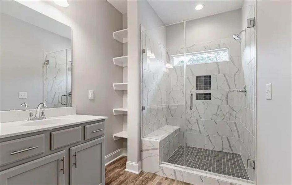 Furnished interior view inside a new home in , Milledgeville (Image 7).